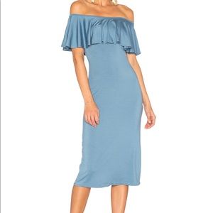 Off the shoulder midi dress